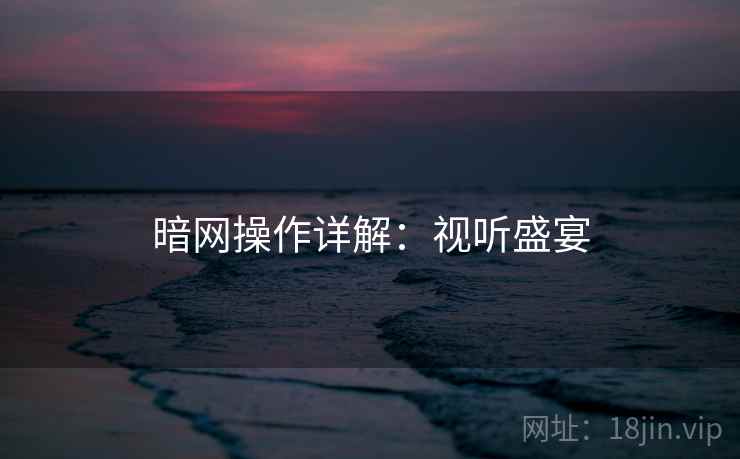 暗网操作详解：视听盛宴
